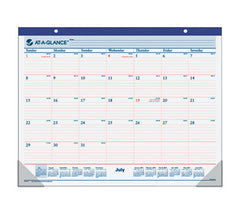 AT-A-GLANCE 2013 Recycled Monthly Desk Pad