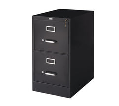 Two Drawer Filing Cabinet Black