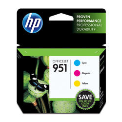 HP 951 Cyan/Magenta/Yellow Ink Cartridges